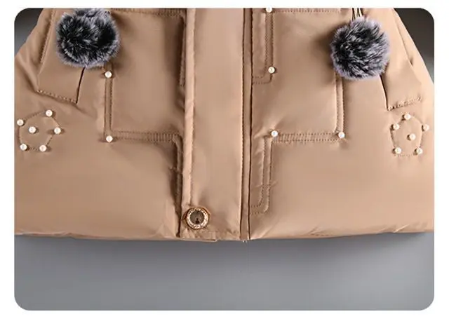 Autumn Winter Girls Jacket Keep Warm Hooded Windproof Outerwear Birthday Christmas Girls Coat 4 5 6 7 8 9 10 Years Kids Clothes