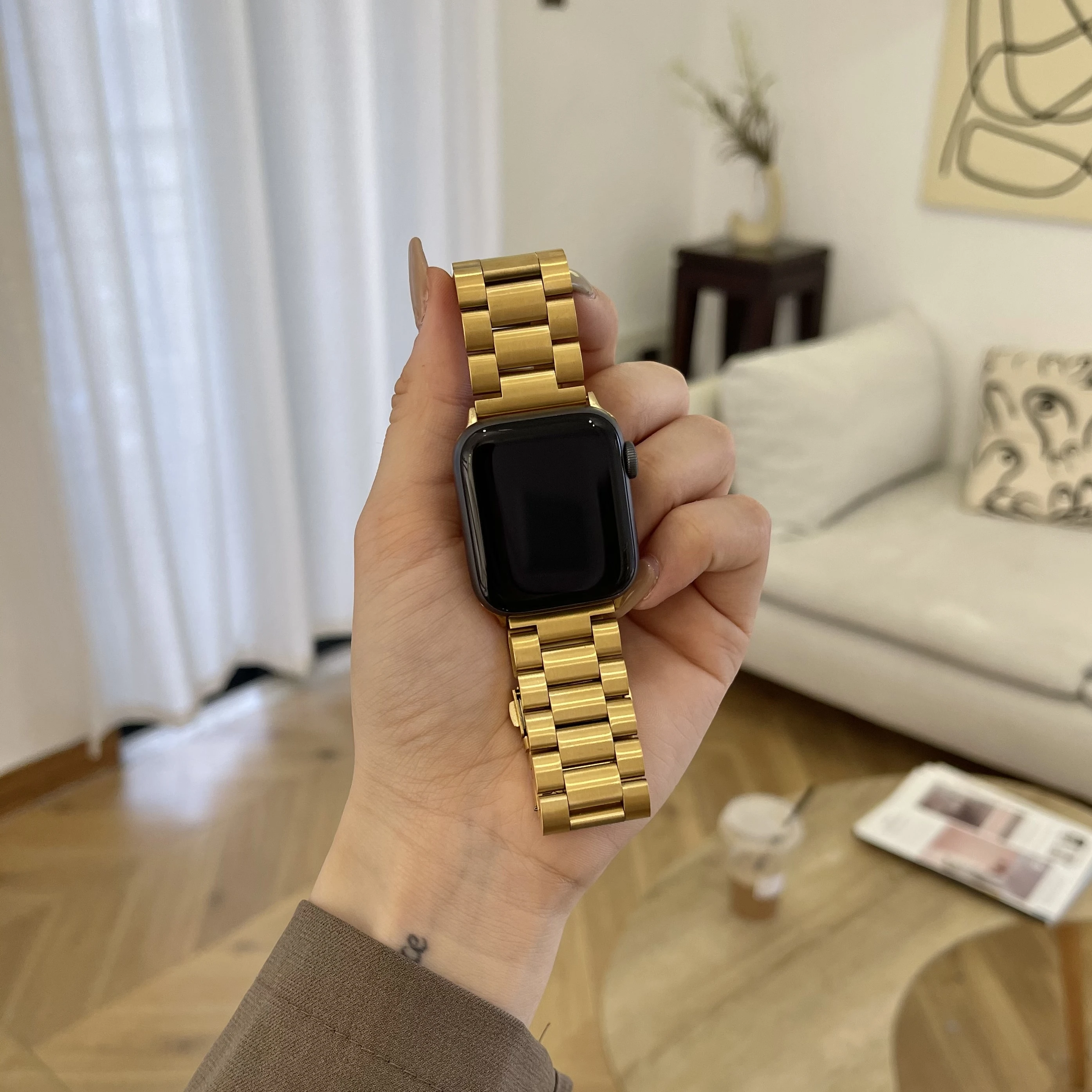 Hoge kwaliteit roestvrijstalen horlogeband voor Apple Watch Compatibel met iWatch Ultra/987654321/SE Maten 38/40/41mm 42/44/45/49mm