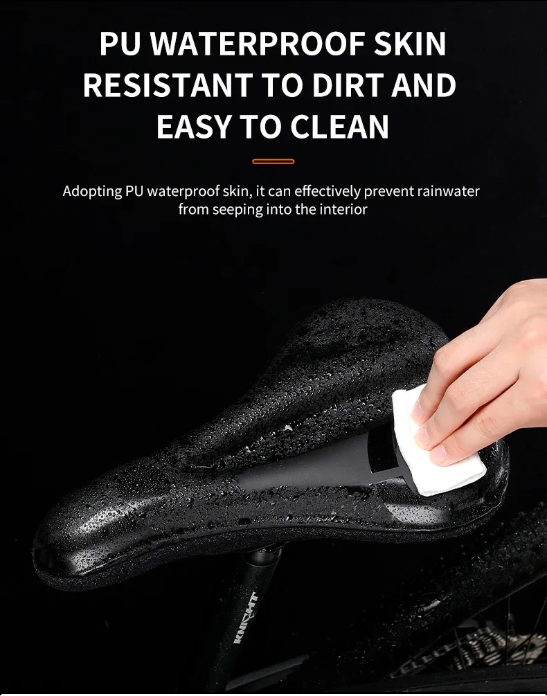 ESLNF Gel Soft Bike Anti-Rutsch-wasserdichter Sattelbezug Kissen gepolstert Sport Fahrrad Outdoor Stoßdämpfung gepolsterter Sitzbezug – Detail 12