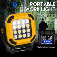 BALDR W8129 Camping Lantern COB Multi-Functional Rechargeable LED Working Lamp Outdoor Fishing Emergency Highlight Portable Lamp