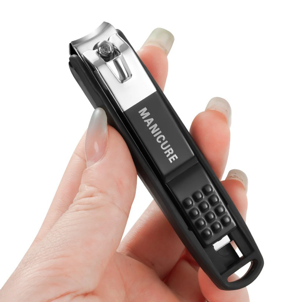 Anti-splash Nail Clippers Carbon Steel Nail Cutter Toenail for Fingernail Nipper Cleaner Manicure Personal Care Trim Tools 5