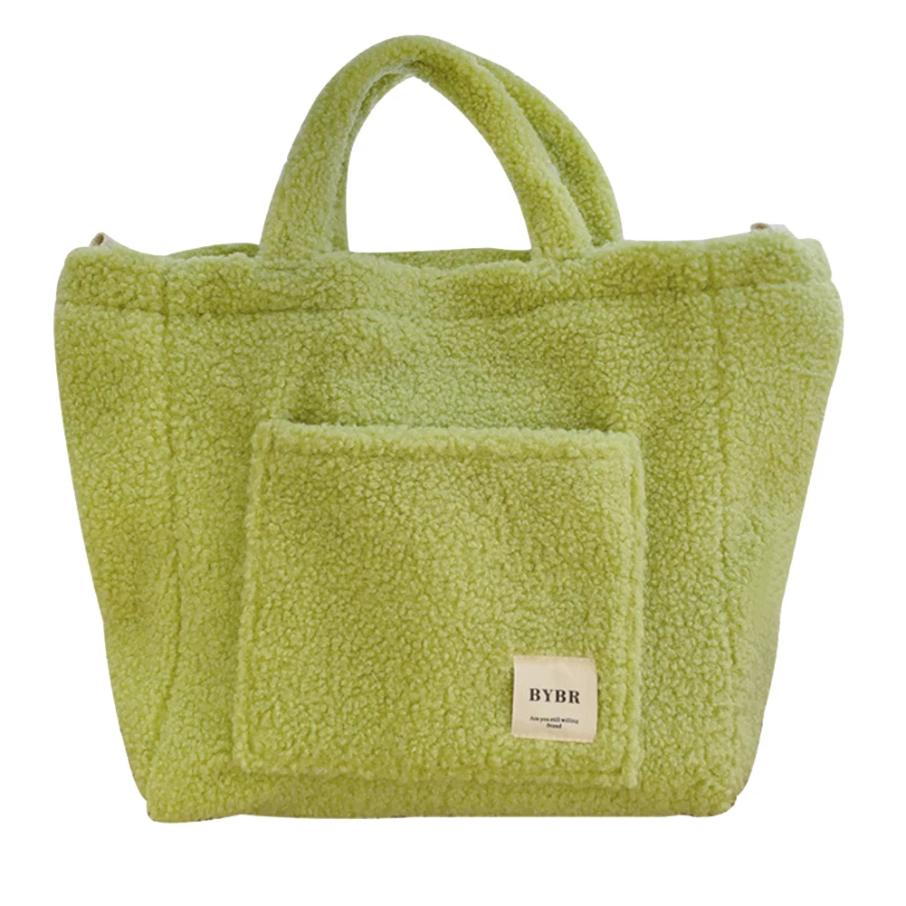 冬のメッセンジャーバッグ ソフトプラッシュ レディース ハンドバッグ 大容量 フリース ショルダーバッグ ラムダウン トラベル ストリート レディース ハンドバッグ