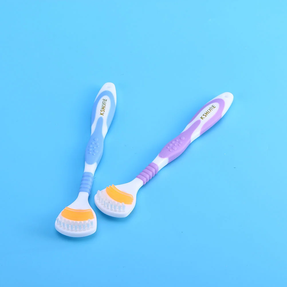 4 Pcs Tongue Scraper Tool Oral Cleaner Brush Kids Steel Cleaners Toothbrush Cleaning Tools Non-slip