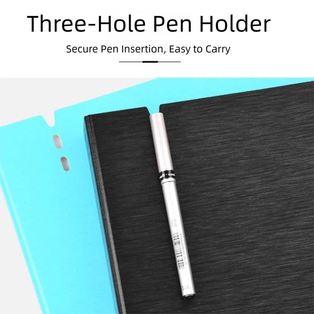 New PP A4 File Folders Waterproof 4 Hole Display Book D-Shaped Binder Document Display Book Office