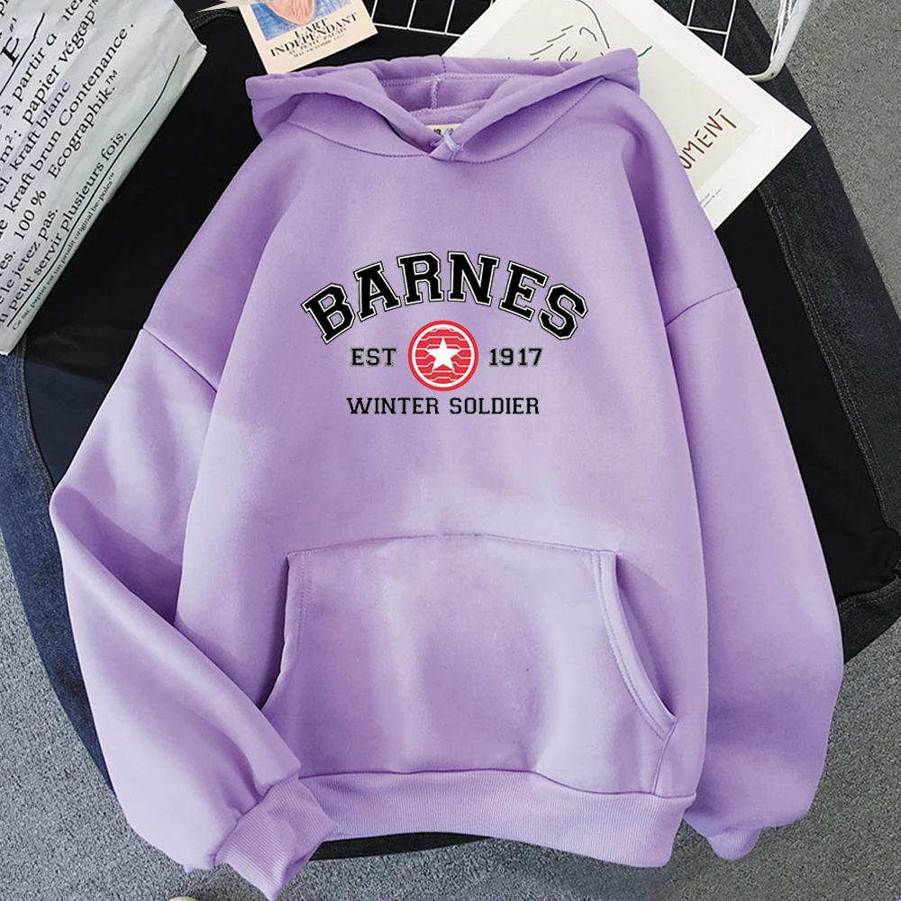 Barnes 1917 Letter Printed Hooded Men Women High Quality Plus Size Hoodies Preppy Style Pullover Unisex Prevalent Sweatshirt