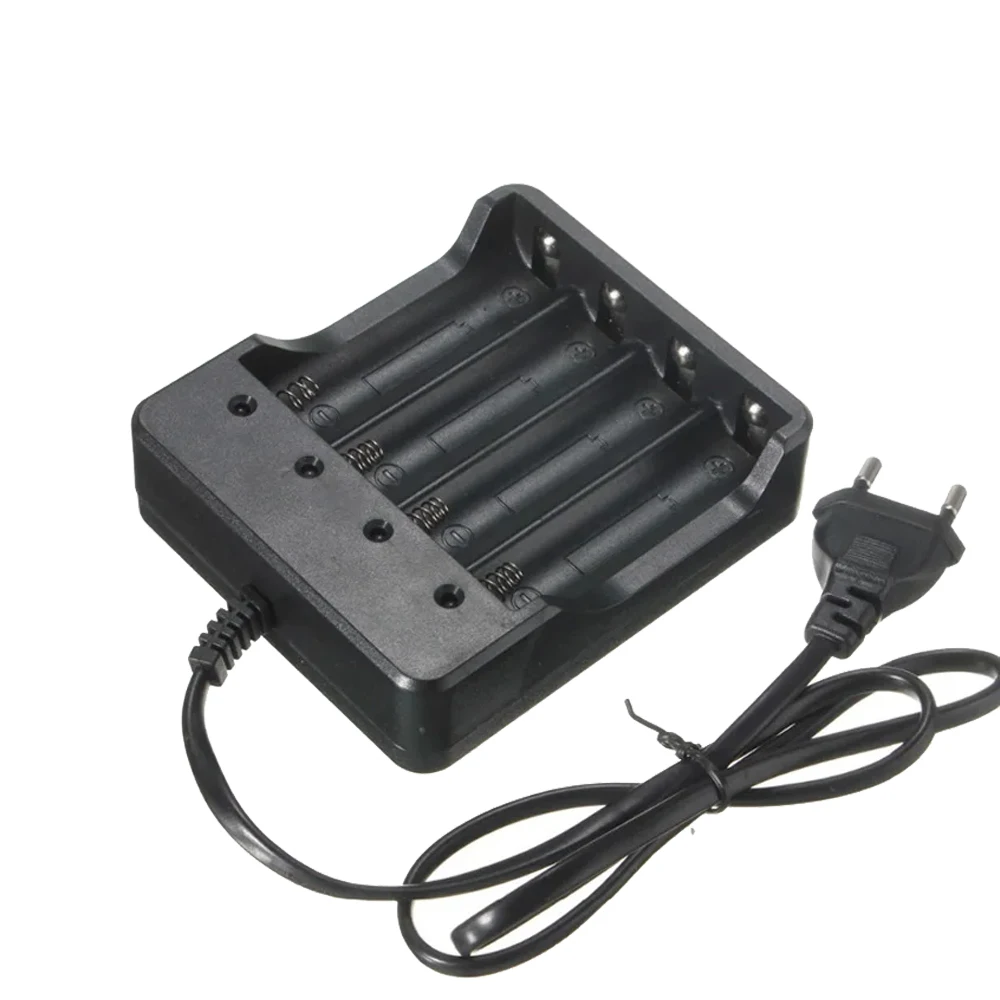 

3.7V 18650 Smart Battery Charger DC4.2V 1.2A 4 Slots Wired Line Charge For Torch Light Flashlight 4X 18650 Batteries Charging