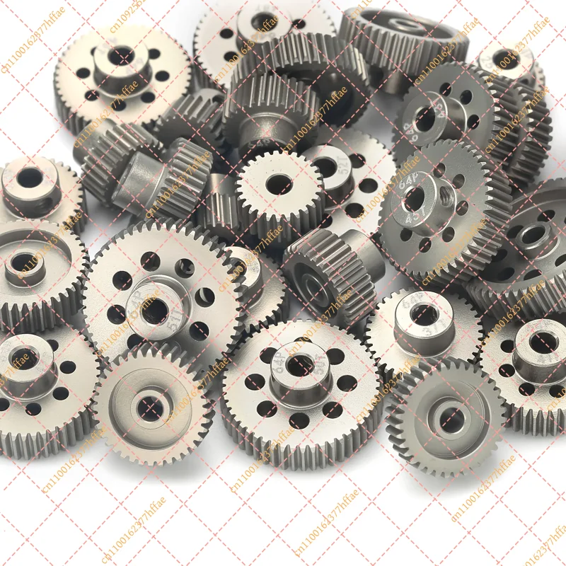 5Pcs Set 7075 Aluminum Motor Pinion Gear (64P), Metal Upgrade Parts for 1/10 RC On-Road Cars
