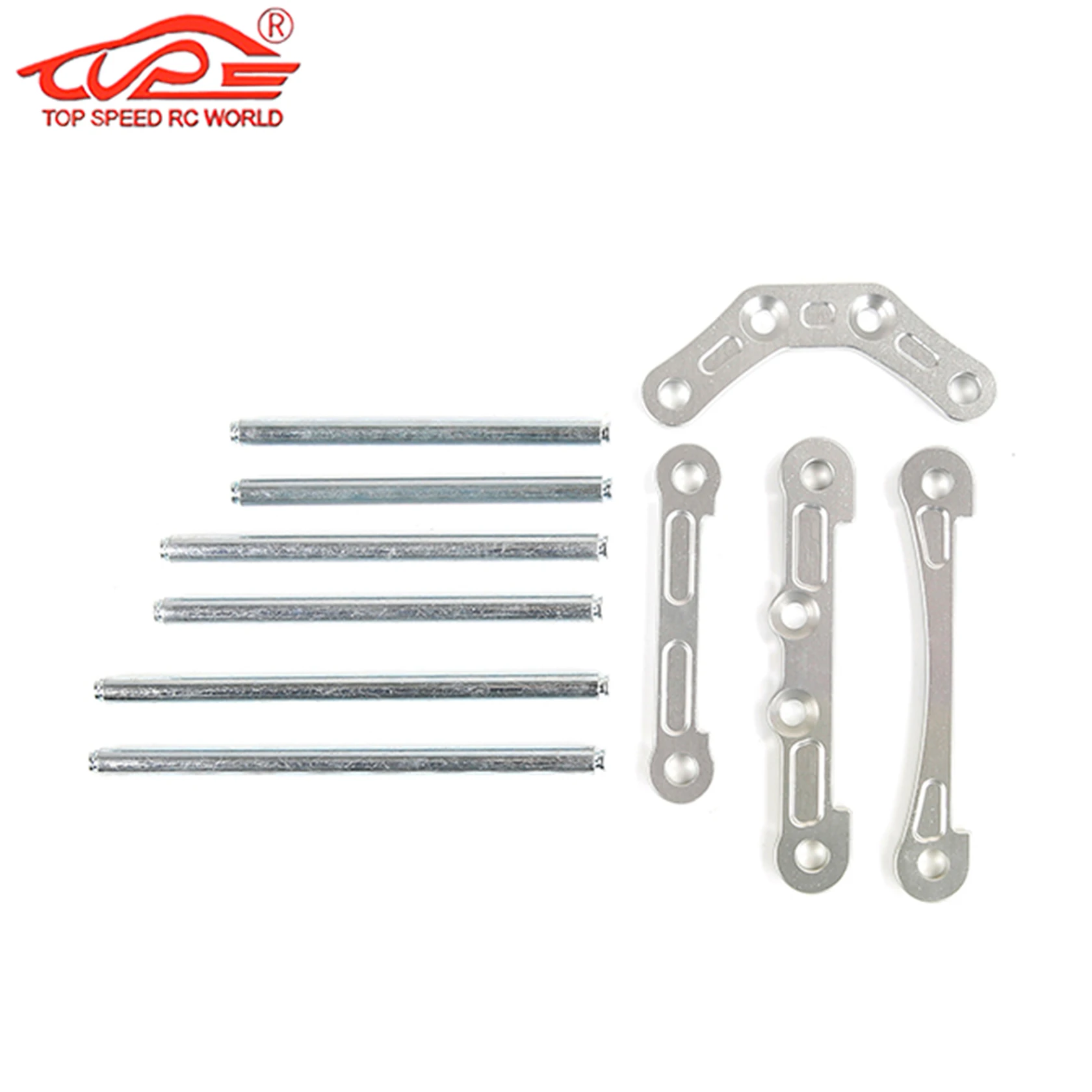 Metalowe elementy pozycjonujące sworznie wału wahacza przedniego i tylnego zawieszenia do tuningu samochodów RC 1/5 HPI Rovan King Motor BAJA 5B 5T 5SC