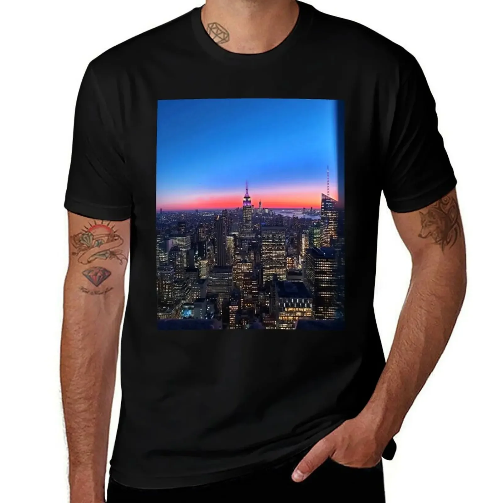

Manhattan Sunset T-Shirt tshirts personalised summer top new gifts and t-shirts gifts for boyfriend shirts men