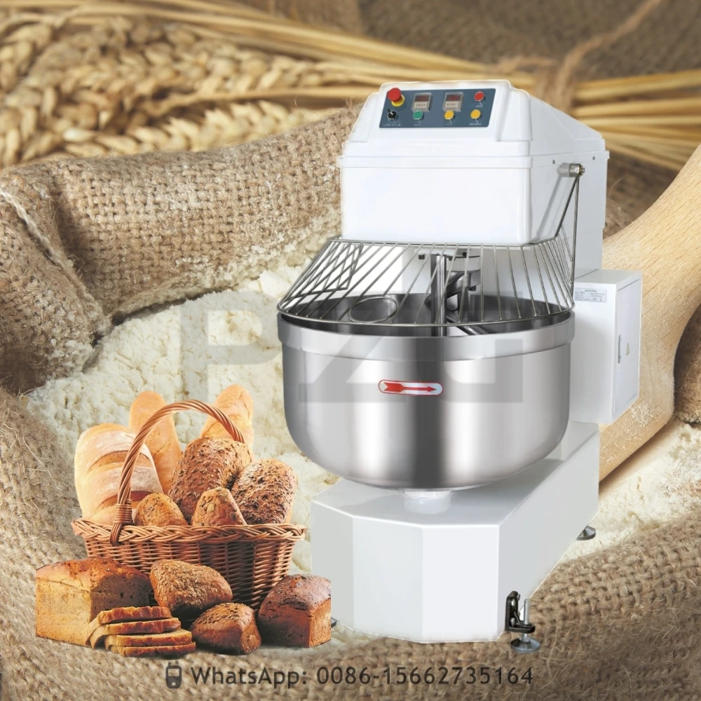 200L Dough Kneader 75kg Batidora Amasadora Y Sobadora Bakery Spiral Flour Dough Mixer Machine