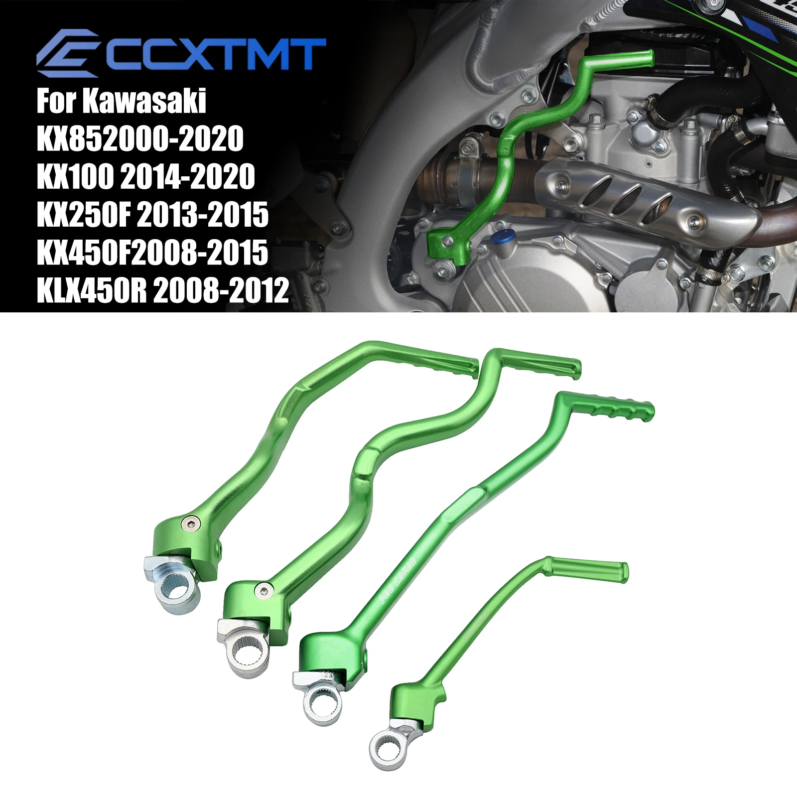 

Кованая Рычажная педаль для стартера мотоцикла с ЧПУ для Kawasaki KX250F KX450F KX450R KX85 KX100 2000-2017 2018 2019