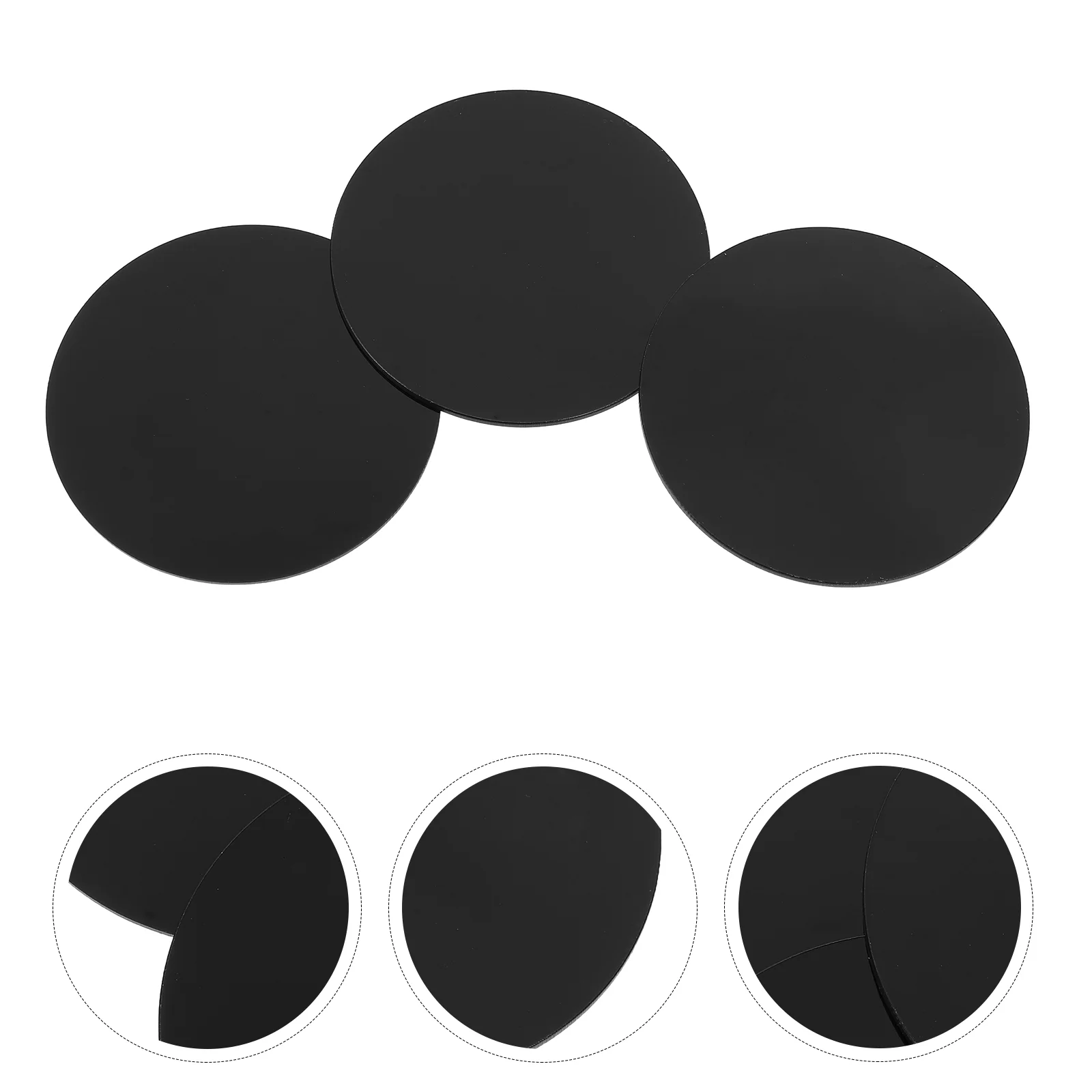 10 Pcs Disc Model Base Circle Acrylic Miniature Round Bases For Dolls Figure DIY