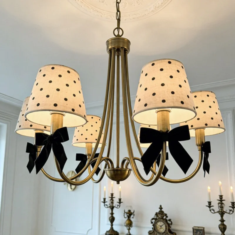 Vintage Chandelier Creative Tricolor Dimming Living Room Pendant Light Bedroom Dining Rooms Hanging Lamps Home Decor Lighting