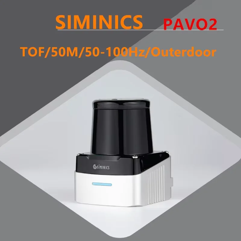 SIMINICS 2D TOF LiDAR PAVO Pantalla de suelo de pared robot multitáctil interactivo navegación y evitación de obstáculos sensor de radar láser