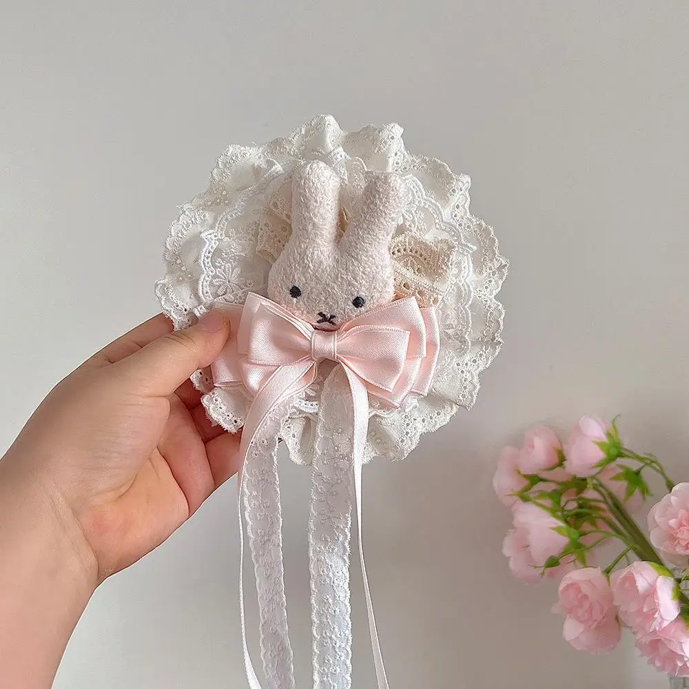 

Handmade Bunny Mini Top Hat Hair Accessory Sweet Birthday Hat Lolita Cute Versatile Girlish Hair Decoration