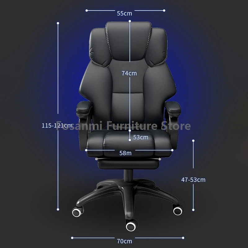 مكتب مستلق التنفيذي رئيس الجلود كرسي الكمبيوتر قابل للتعديل غرفة الاجتماعات مكتب كرسي لينة مريحة كمبيوتر ألعاب كراسي دوارة