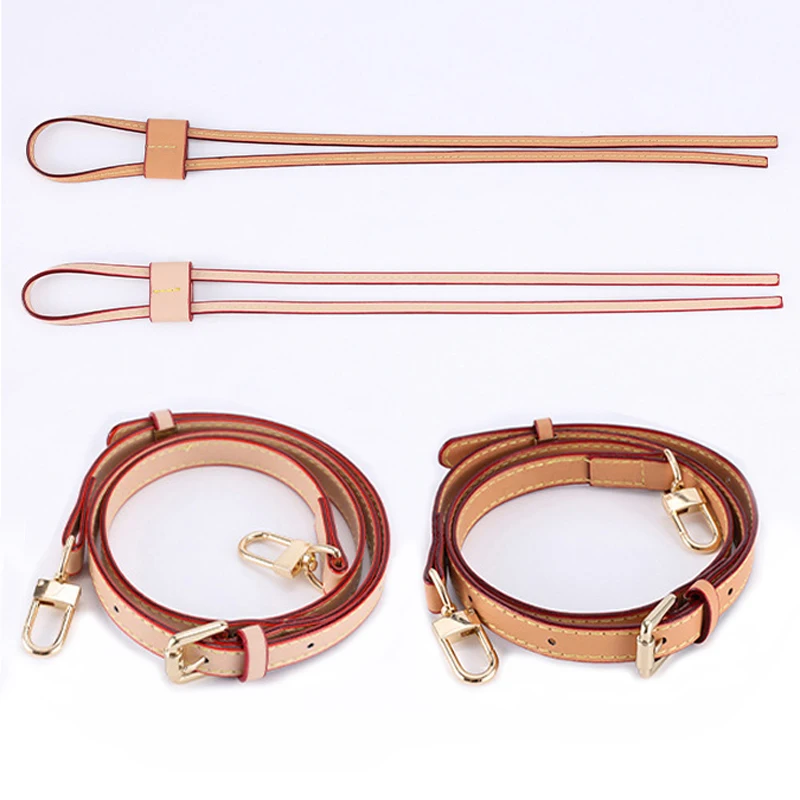 Leather Bag Strap Drawstring Crossbody Bucket Bags Shoulder Handbag Replacement Adjustable Belt for Women Purse Accessories