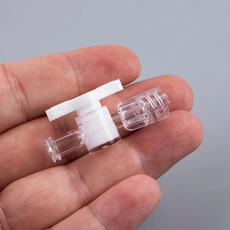 5 Pcs/set 2 Ways Stopcock With Luer Lock Connection PC Ozone Resistant Material
