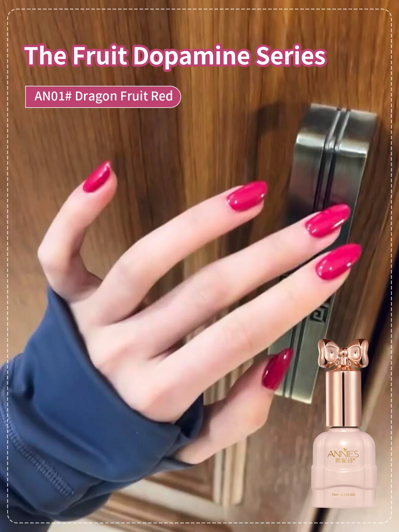 

10ml Summer Dopamine Fruit Series Nail Polish Gel Soak Off UV LED Dragon Fruit Red Mint Blue Tangli Yellow Nail Salon DIY