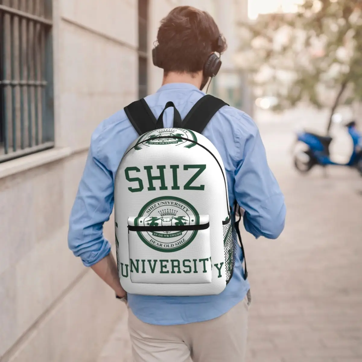 Shiz University Design Backpack Student BookBag Kids School Bag Computer Shoulder Bags for Men Women