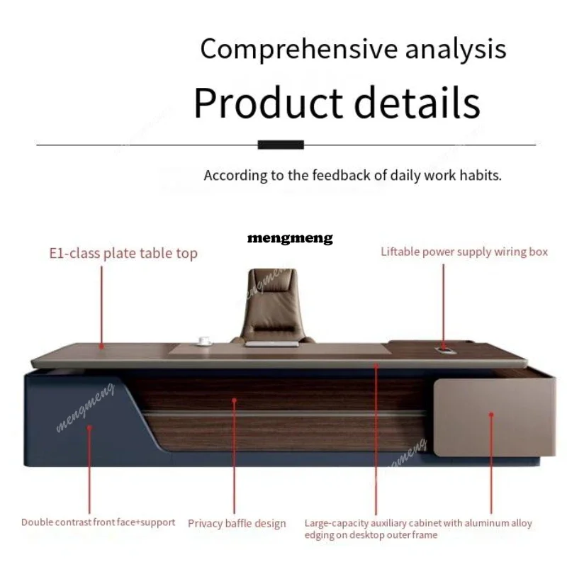 

Горячие продажи для хранения L-образный стул для руководителя, компьютерный угловой офисный стол, письменная роскошная мебель Mesa Escriotorio, мебель для дома