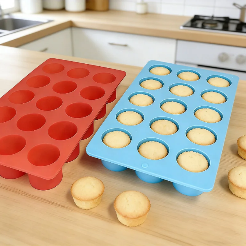 8 with 15 with round biscuit baking silicone mold chocolate 
