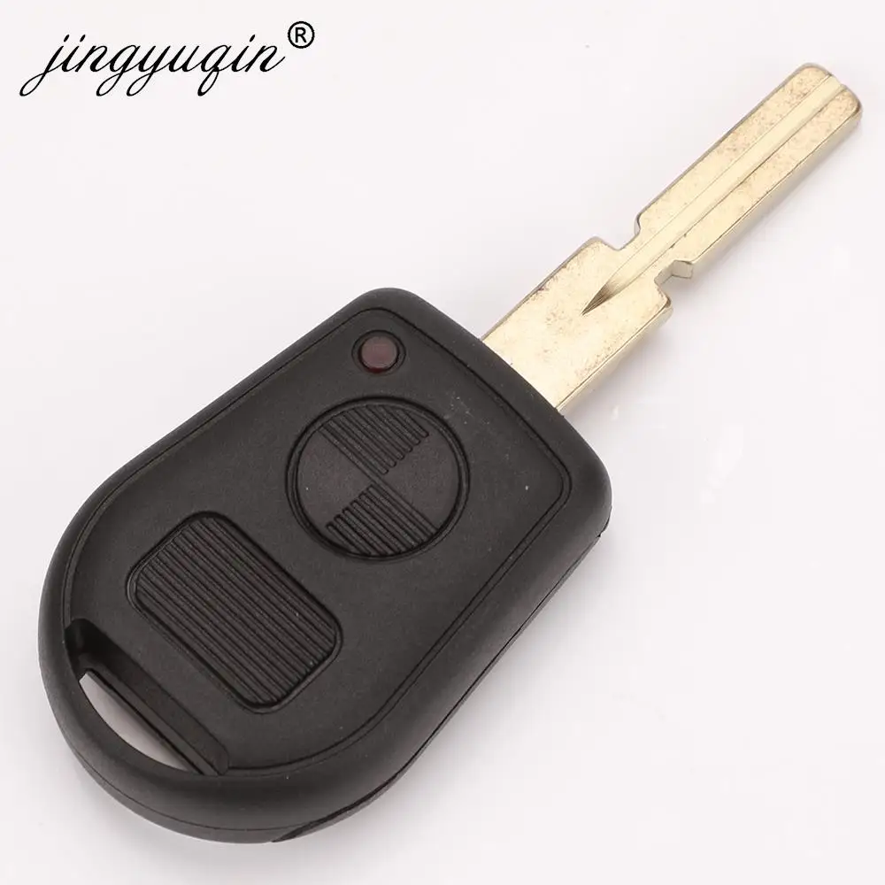 Jingyuqin carcasa de llave de coche remota de 2 botones para BMW E31 E32 E34 E36 E38 E39 E46 Z3 reemplazo de la cubierta de la caja de la llave