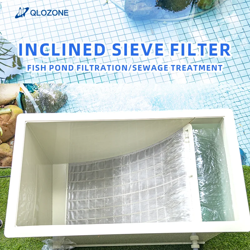 QihangRAS Customizable Micron Mesh Sieve Filter Food Grade PP 5m3/h 1 Year Warranty 50mm Inlet Koi Ponds Aquaculture Equipment