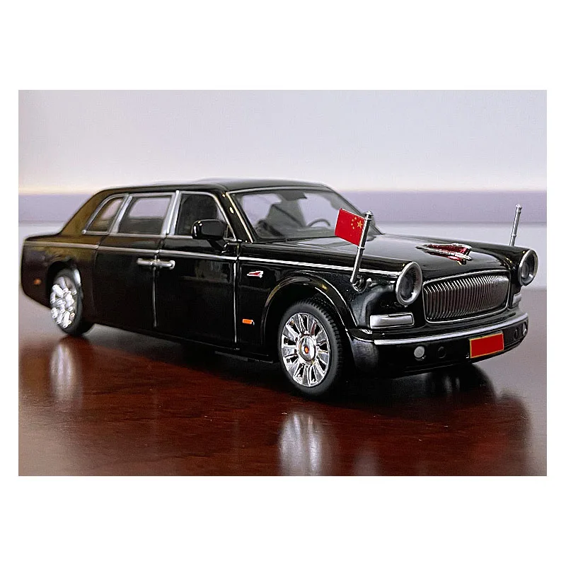 

Red Flag L5 alloy car model 1: 32 pull back acousto-optic toy car six-door concierge car boxed collection gift model