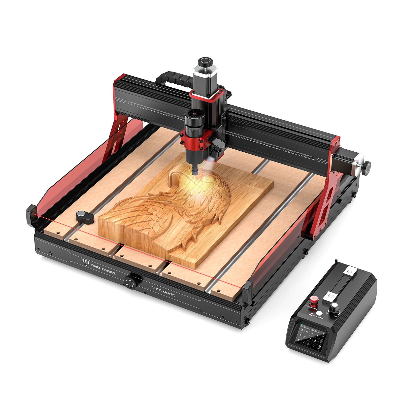 

Twotrees TTC6050 CNC Laser Engraver 500W Spindle CNC Router Wood Milling Cutting Machine Infrared Radiation Sensor For Acrylic