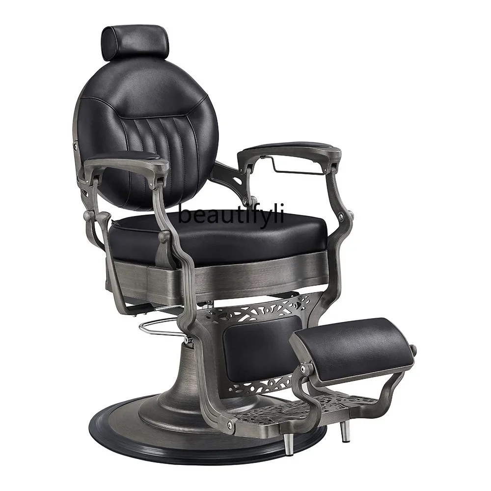 

yj9 LJYBritish retro men's haircut chair oil head chair hair salon beauty salon