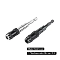1/4 "Hex Magnetic Ring Screwdriver Bits Drill Extension Rod Quick Change Holder Drive Guide Screw Drill Tip Hand Tools Drill Bit 3