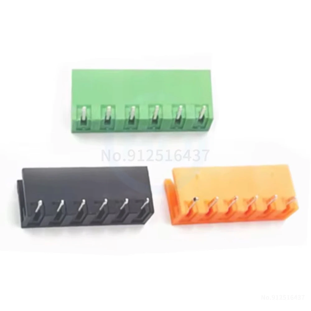 (10 Pcs) KF 2EDGVC-5.08mm open bend pin Green PCB terminal block male and female Pair plug 3EDGV 5.08 header 8EDGK-5.08 2~24Pin