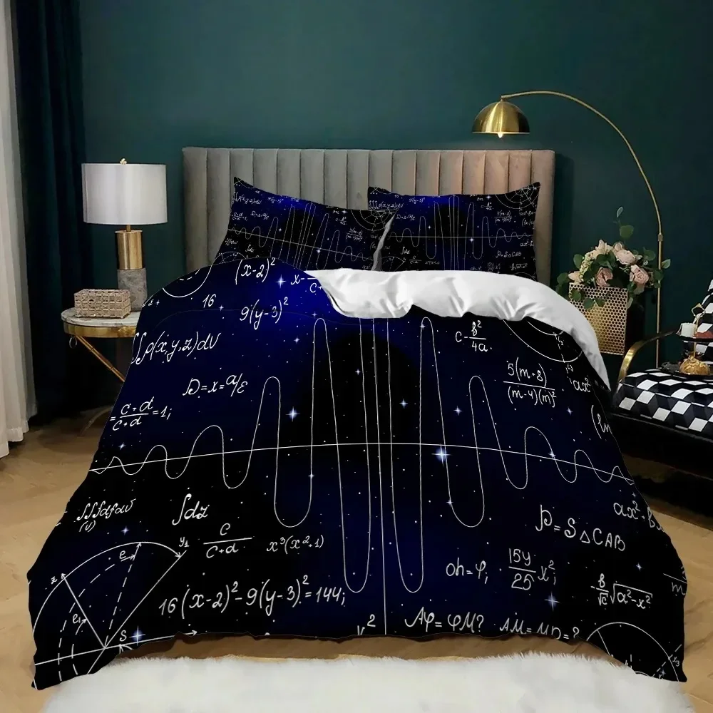 American Style letter Words Postcards Comfortable Duvet Cover Pillowcase Bedding Set Children Bedroom Decoration Home Textile