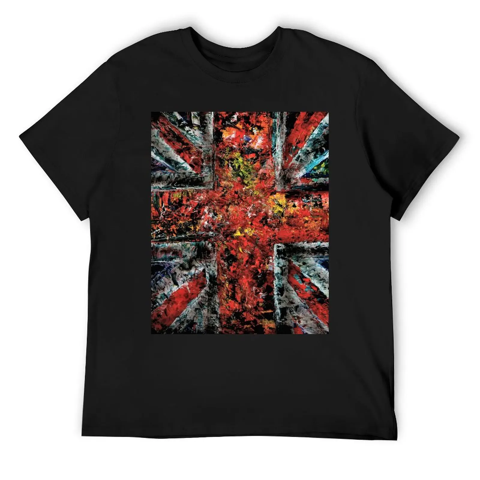 union jack abstract T-Shirt hippie clothes boys animal print aesthetic clothes graphic t shirts mens t shirts