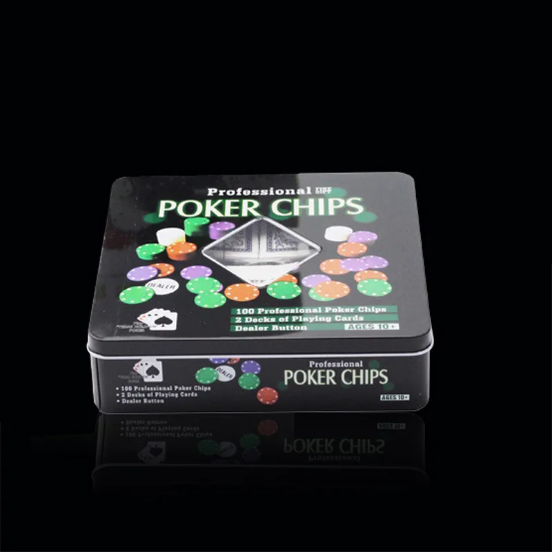 ชุดชิป SMIEA ชิปโป๊กเกอร์ 100 ชิป Texas Holdem ชิปเกมกระดานโป๊กเกอร์