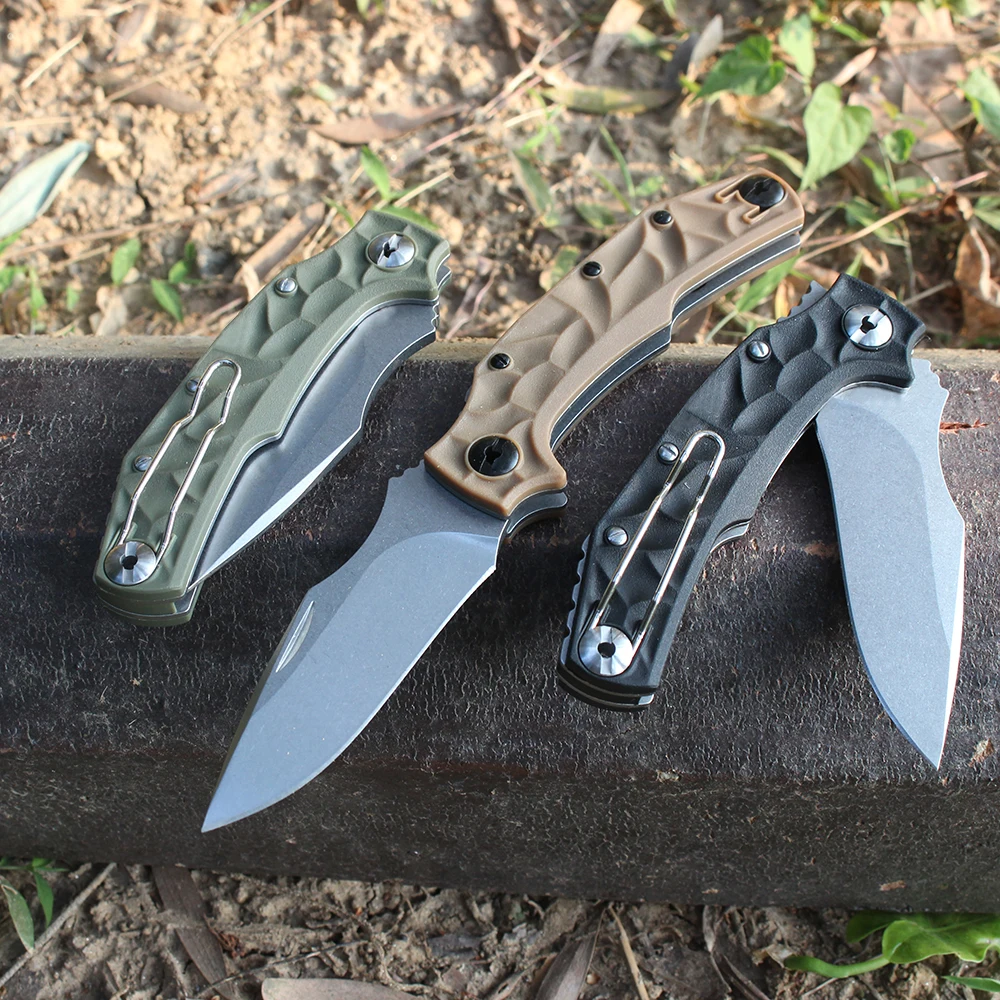 New Pohl Force Folding Pocket Knife Professional Bushcraft Survival Ganzo Small Knives Utility Tanto flipper Knife for Men Gift - view 3