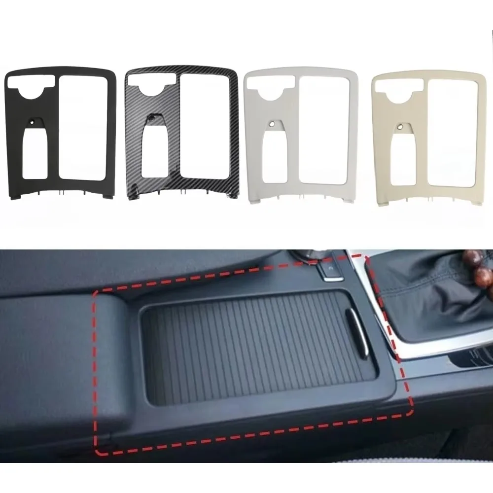 Front Center Console Cup Holder Trim Cover for Mercedes-Benz W204 C-Class 07–14 Replace 2046800107 Interior Drink Holder Panel