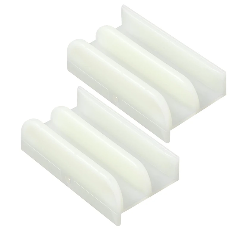 M6219 Sliding Shower Door Bottom Guide For Sliding Shower Door (Top Hung) Shower Door Guide 1/2 In Channels 2 Pack