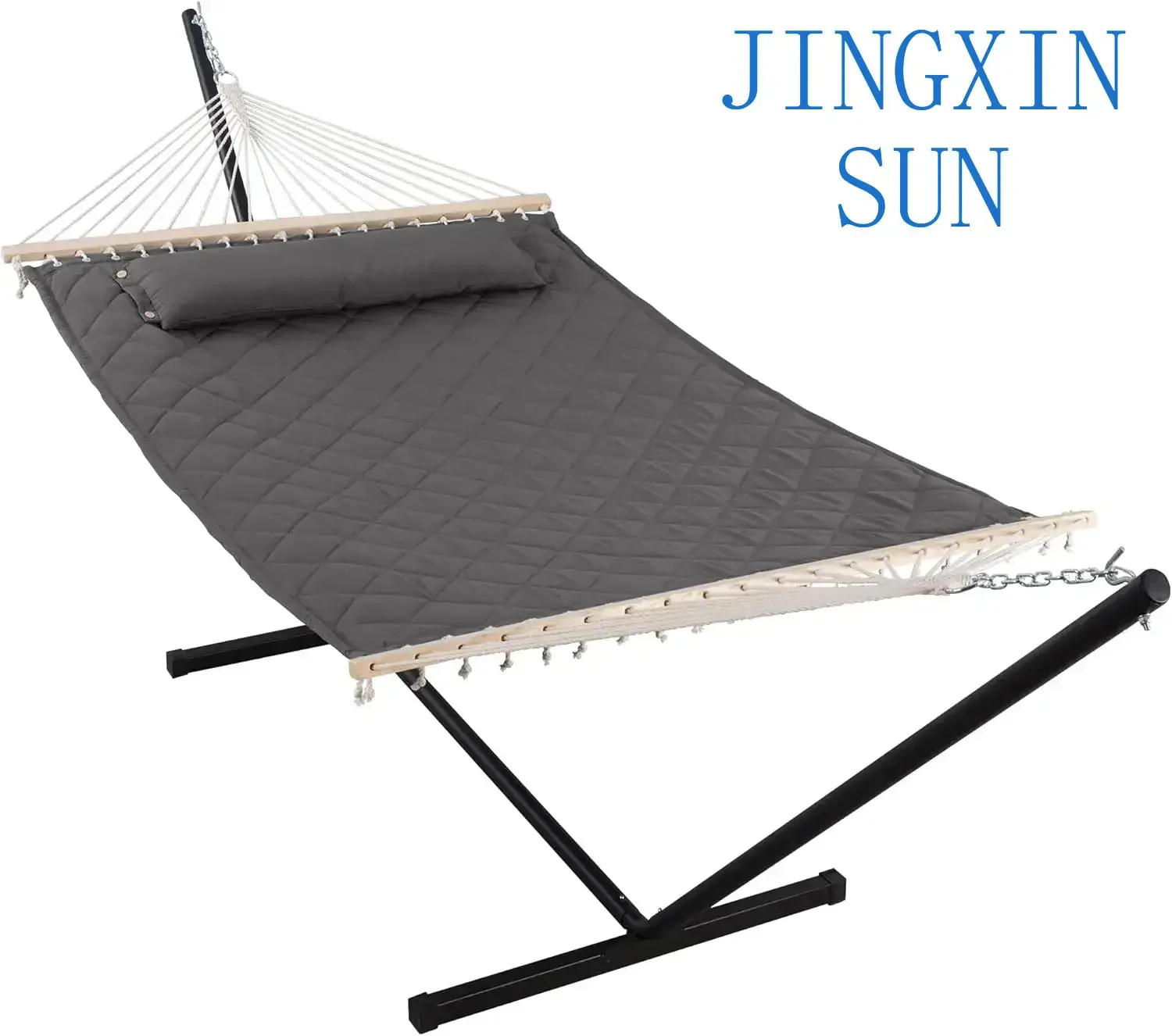 Leisure Style Heavy Duty Steel Stand ,2 Person Hammock for Outdoors, Double Hammock with Steel Stand Included