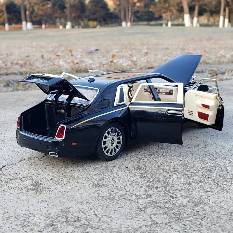 Rolls Royce Phantom Limousine Railed/Motor/Cars/Bicycles CheZhi 1:24 Alloy Collection Model Simulation Diecasts & Toy Vehicles