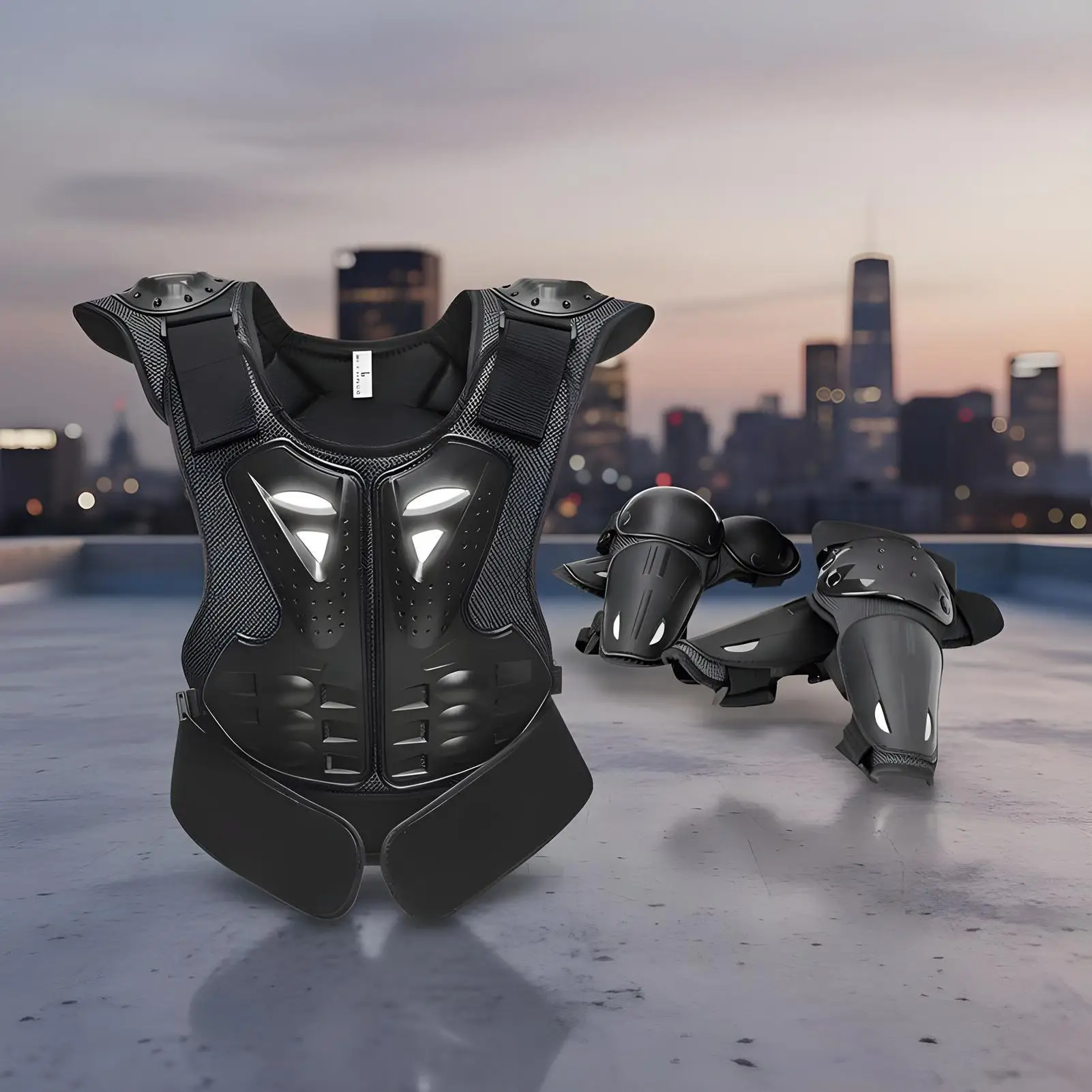 

Youth Motocross Gear Body Vest With Elbow And Knee Guard Motorcycle Protective Gear For Boys Girls Skiing Skating Skateboarding