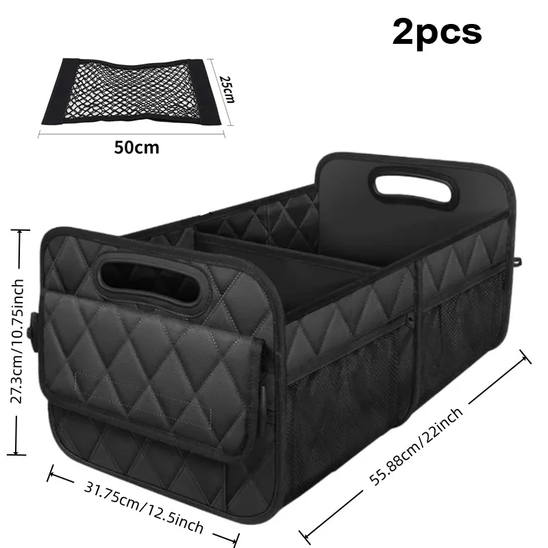 

Car Trunk Organizer for SUV, Car Organizers and Storage with 6 Pocket, Car Accessories Waterproof Polyester Trunk Organizer
