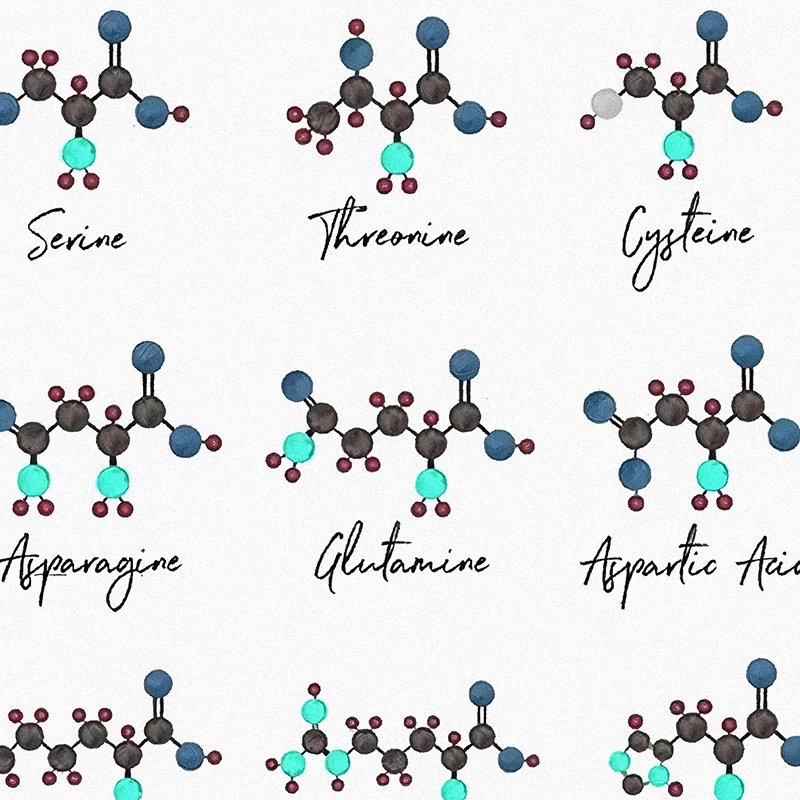 Chemical Molecule Art Prints Dopamine Serotonin Oxytocin Posters Science Gift Lab Office Student Study Room Wall Decor