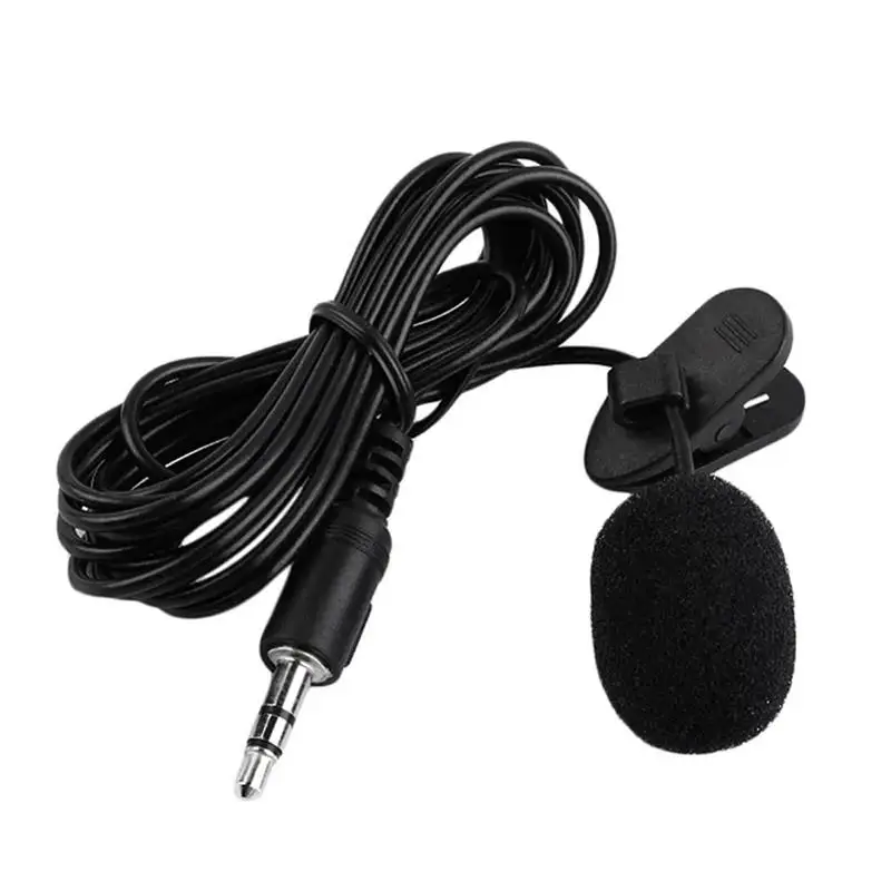 Nuevo micrófono de solapa mini portátil de 1.5 m, condensador de clip, con cable USB 3.5mm Type C, para laptop, PC, cámara 2