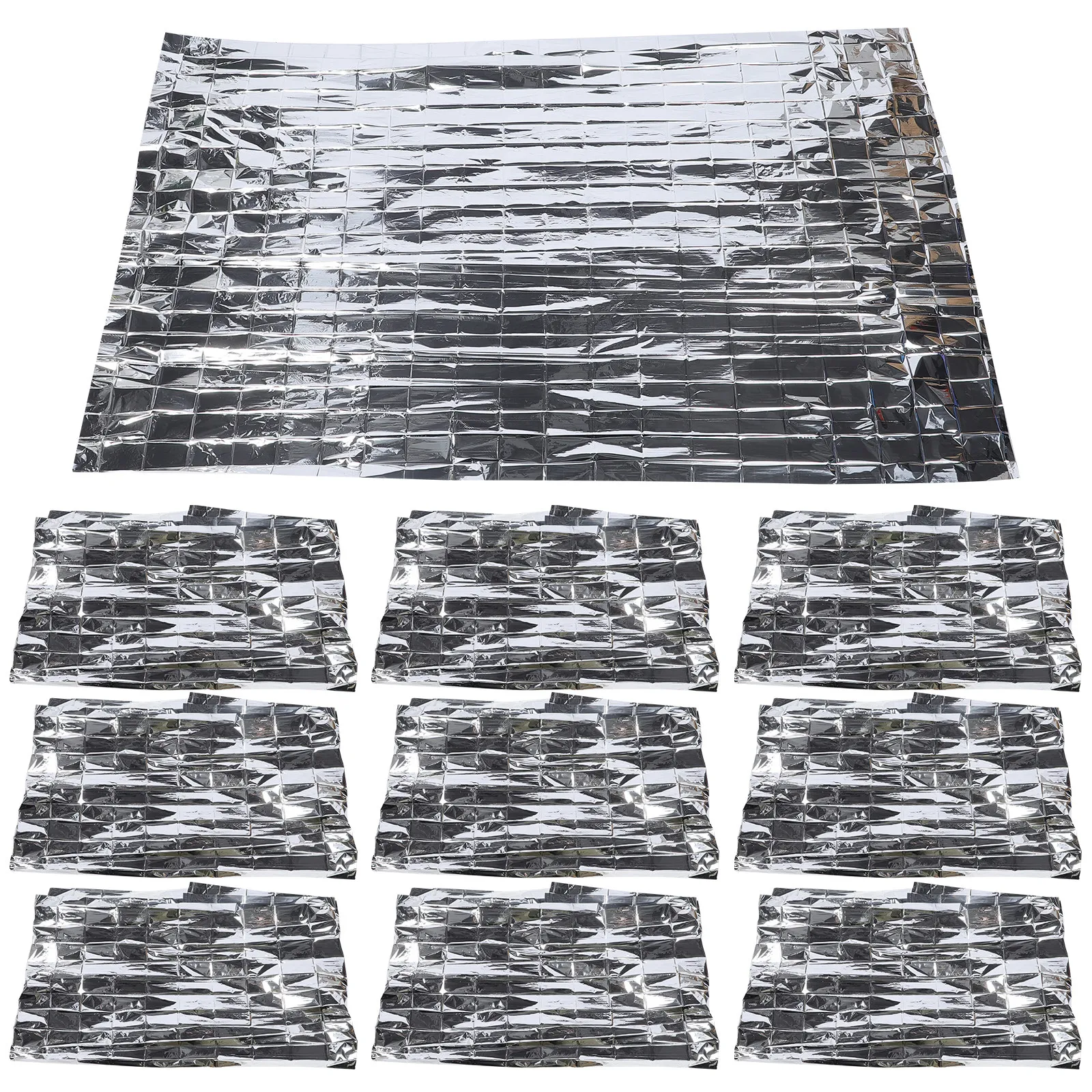 lot-de-10-couvertures-de-camping-d'urgence-multi-usages-pour-le-plein-air-le-randonnee-pour-se-tenir-au-chaud-couvertures-thermiques-de-survie
