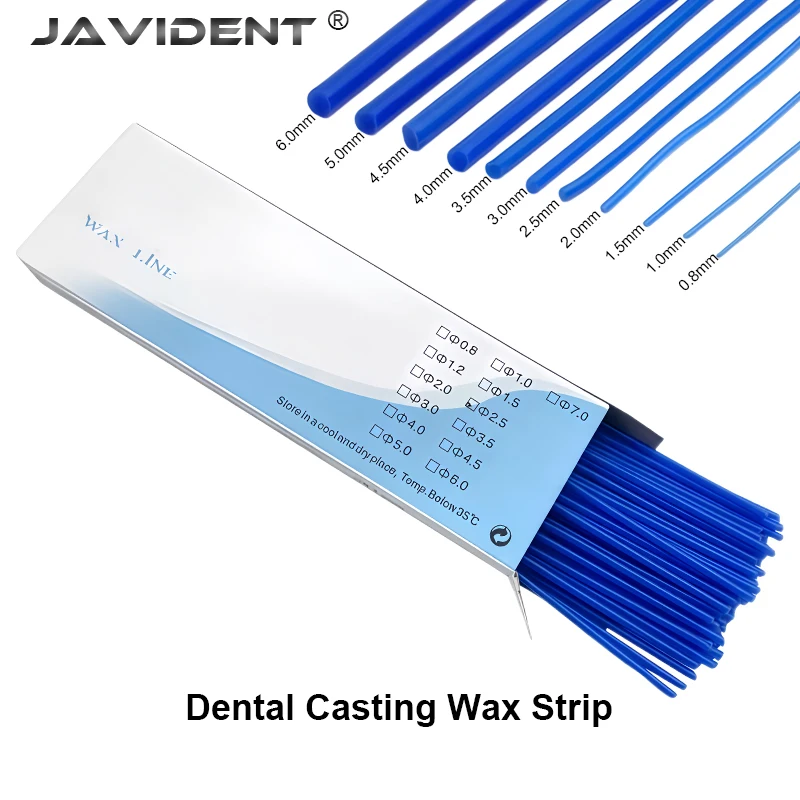 1Box Dental Lab Blue Color Dental Wax Line Models Dental Lab Sprue Stick Stick Multiple For Dentistry Lab Orthodontic Wax Tool
