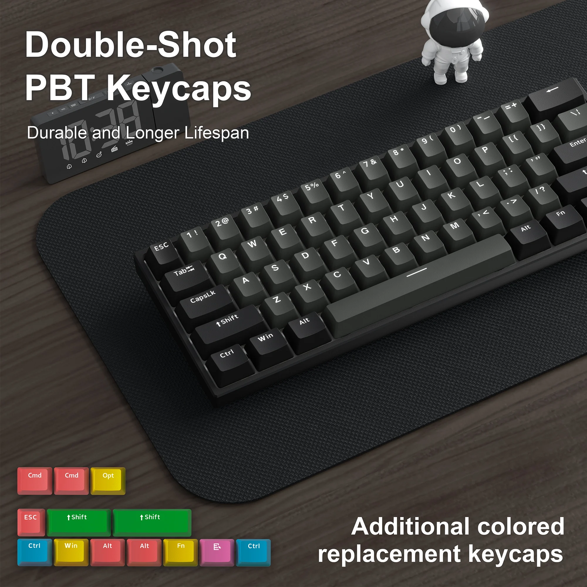 Xvx H61有線メカニカルキーボード,ホットスワップ可能,60%,rgb type-c接続,ホットスワップ,ゲーム,レトロ