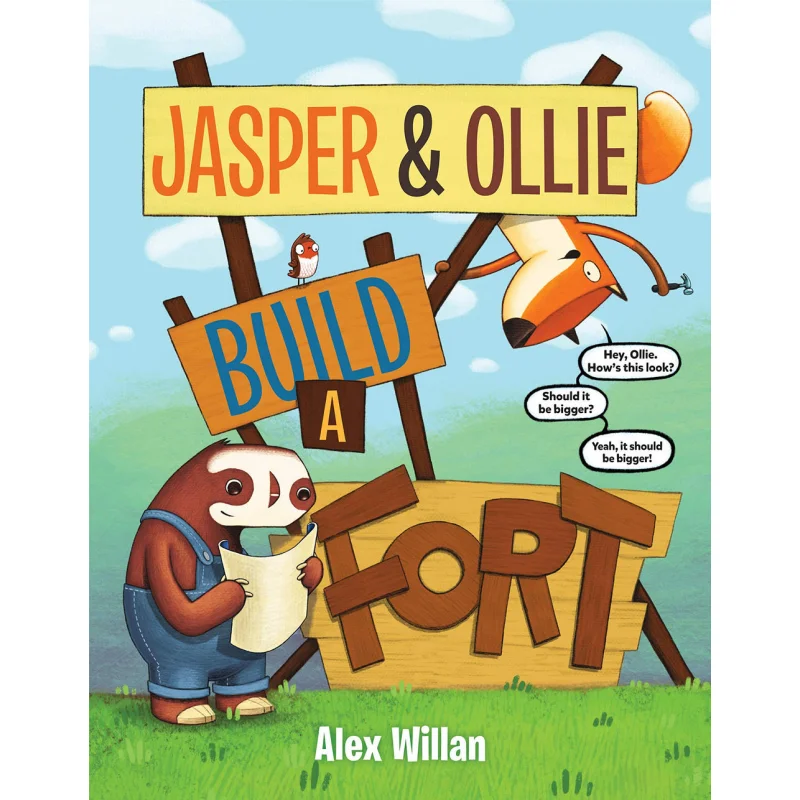 

JASPER OLLIE BUILD A FORT Алекс Уиллан Двойные книги 9780525645245 Книга