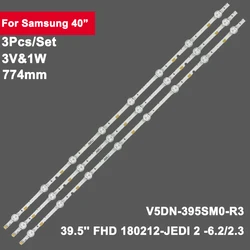 3PCS Backlight TV Strip LED For Samsung 40J 8led BN96-37622A UE40J5200 UE40J5000 UN40J5200 UN40J5300  UN40J5200AG LM41-00144A